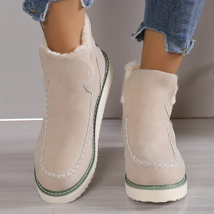 Milenas | Bottines Orthopédiques en Coton Haut de Gamme, Doublées en Peluche