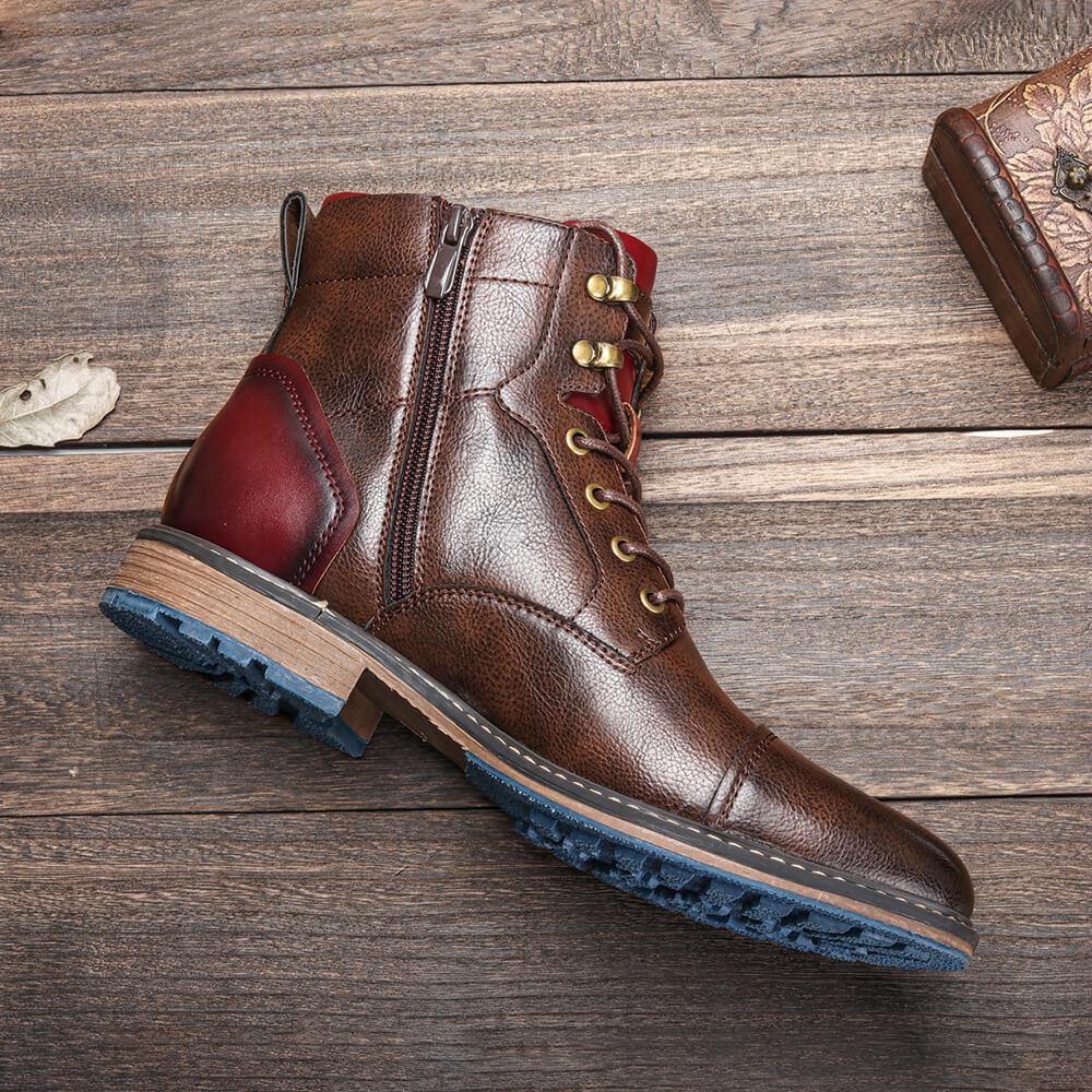 Édouard | Bottes Oxford Premium pour Homme à Lacets et Zip Latéral