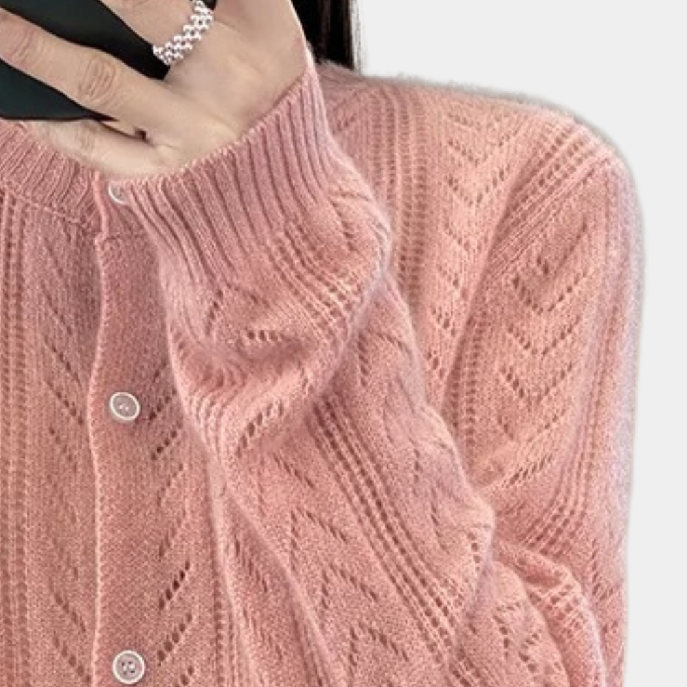 Cardigan Chaud à Boutons pour Femmes