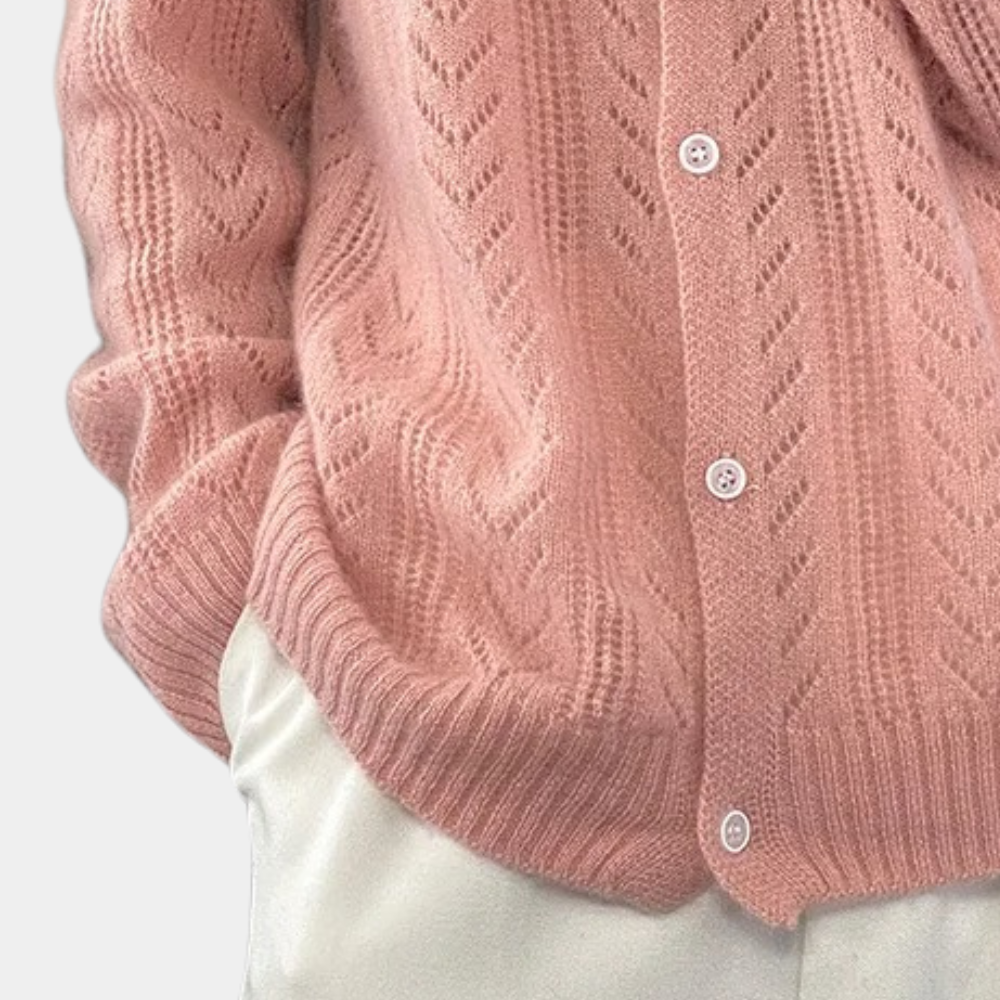 Cardigan Chaud à Boutons pour Femmes