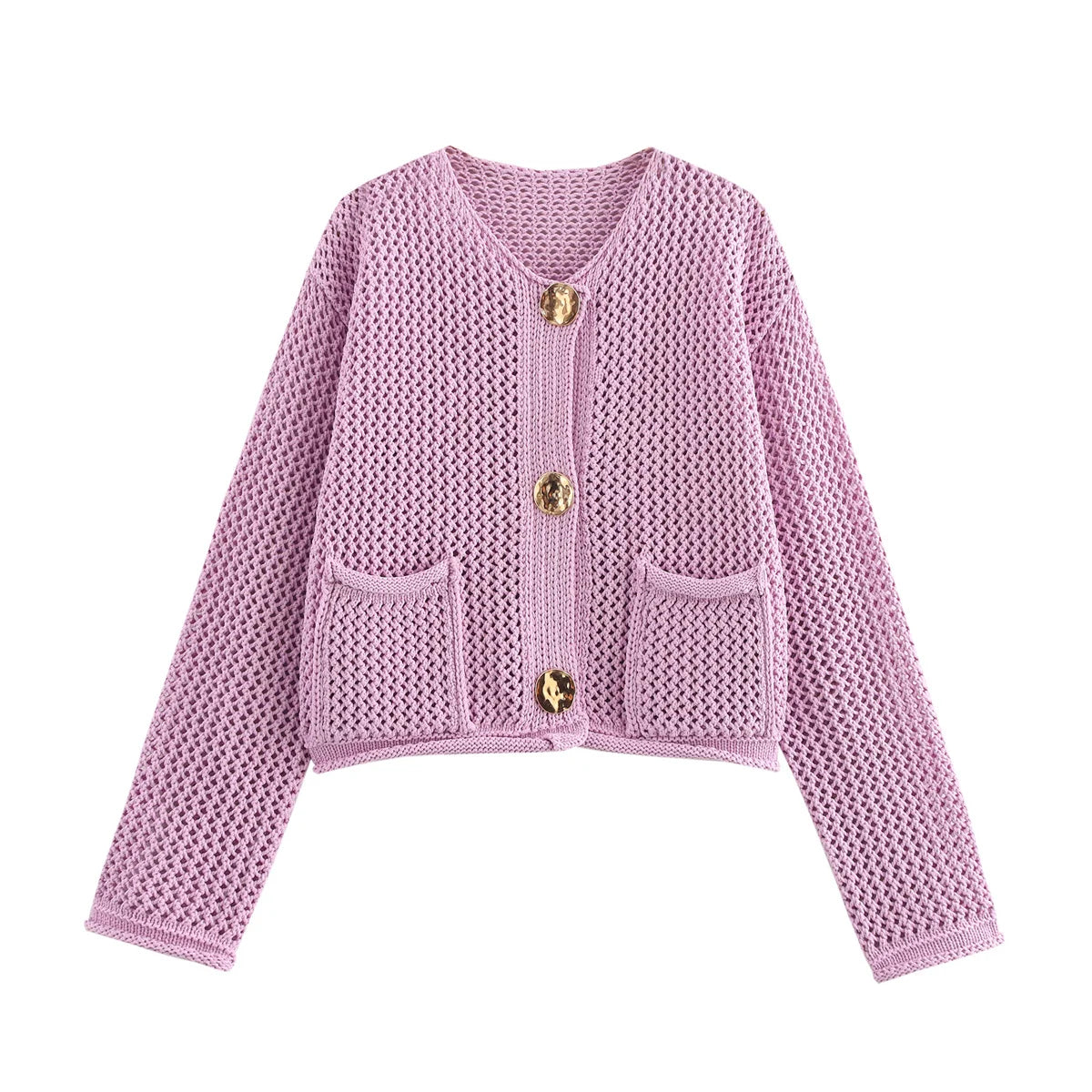 Cardigan Oversize Uni pour Femmes