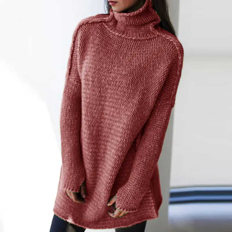 Ruth - Robe pull oversize en tricot d'alpaga