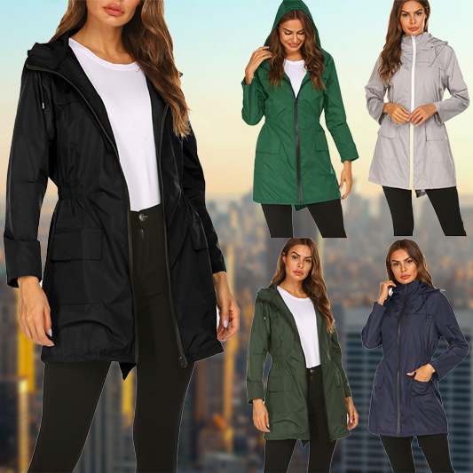 Evelyn - Veste de pluie d'extérieur imperméable pour femme