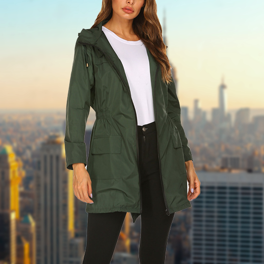 Evelyn - Veste de pluie d'extérieur imperméable pour femme