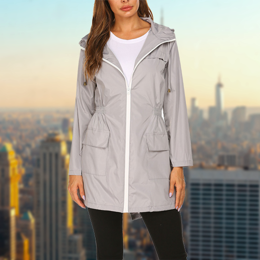 Evelyn - Veste de pluie d'extérieur imperméable pour femme