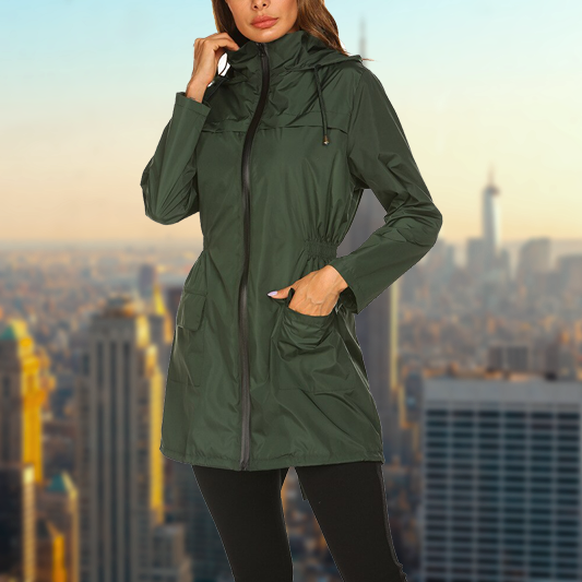 Evelyn - Veste de pluie d'extérieur imperméable pour femme