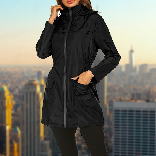 Evelyn - Veste de pluie d'extérieur imperméable pour femme