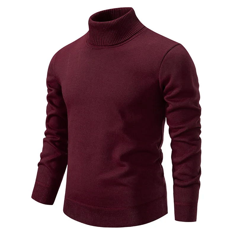 Pull Col Montant Premium en Laine Pure Homme