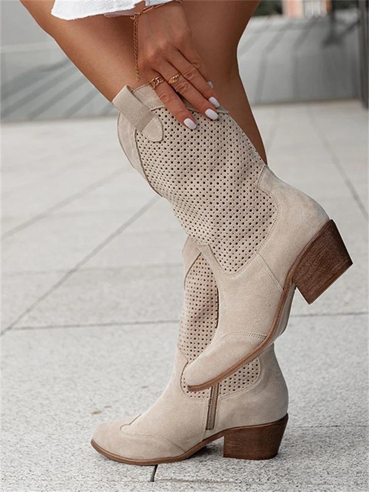 Stella | Femme Bottes de Cowboy Respirantes