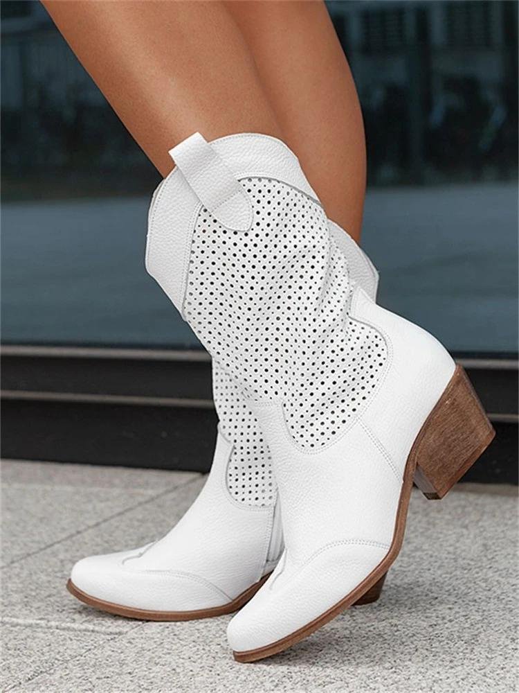 Stella | Femme Bottes de Cowboy Respirantes