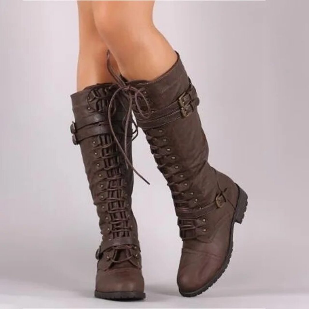 Stevalyn | Bottes longues Steampunk élégantes pour femmes