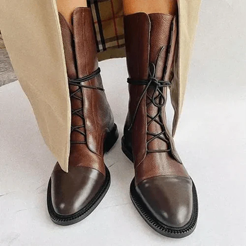 Thalia | Bottes Hautes Pour Femmes | À Lacets