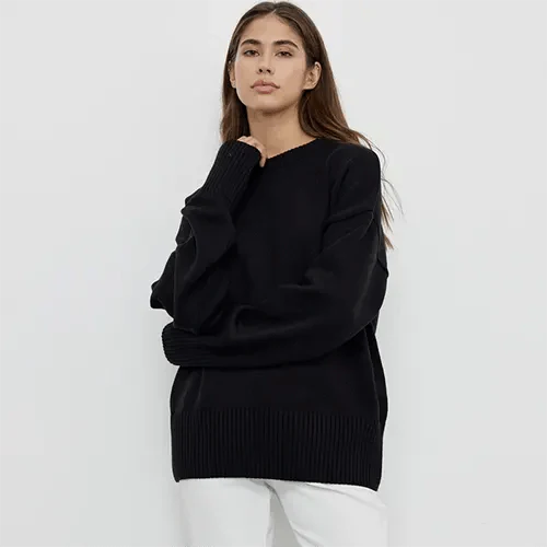 Thalina | Pull à col roulé minimaliste et douillet pour l'hiver