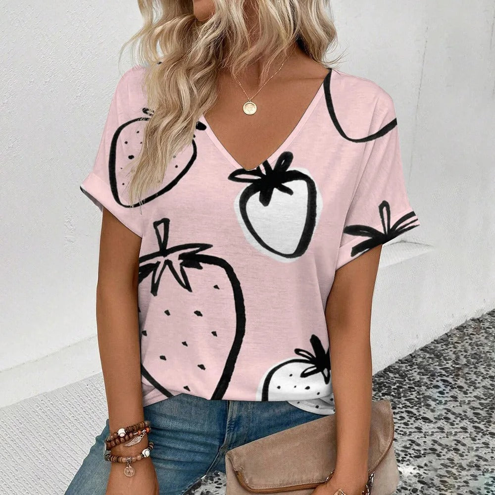 Mabel - T-shirt imprimé fruits à la mode