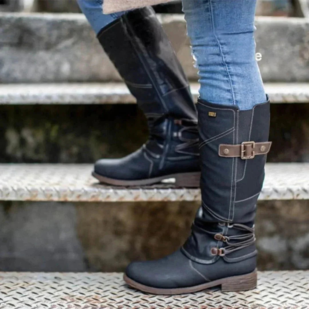 Velencia | Bottes longues à boucle élégantes pour femmes