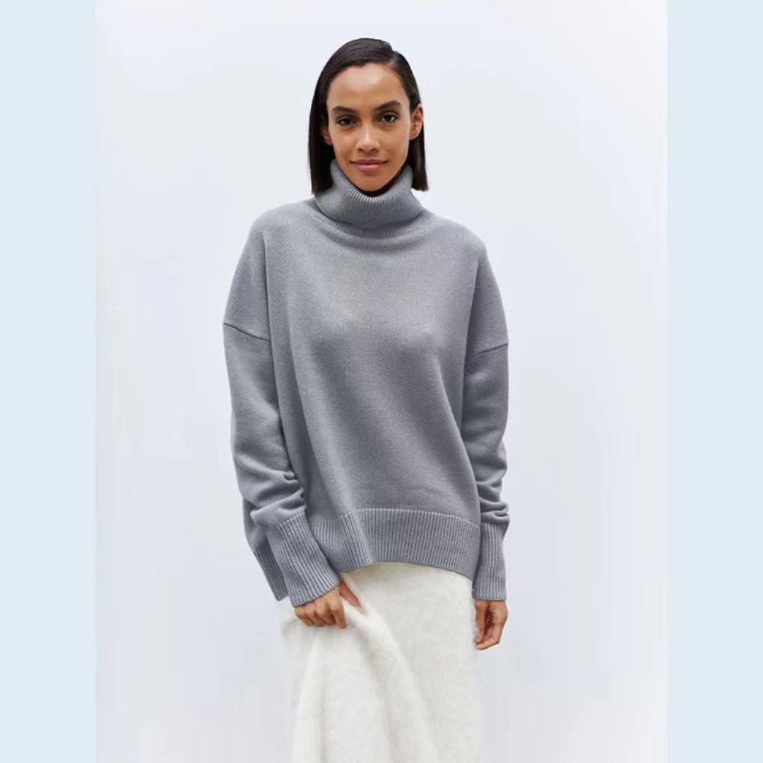 Vilonara | Pull Oversized à Col Roulé pour Femme