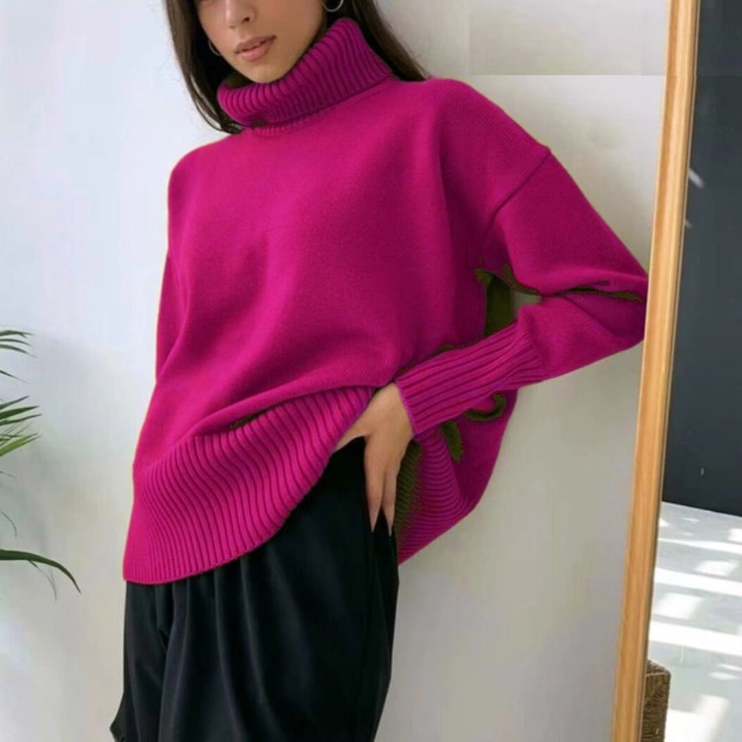 Vilonara | Pull Oversized à Col Roulé pour Femme