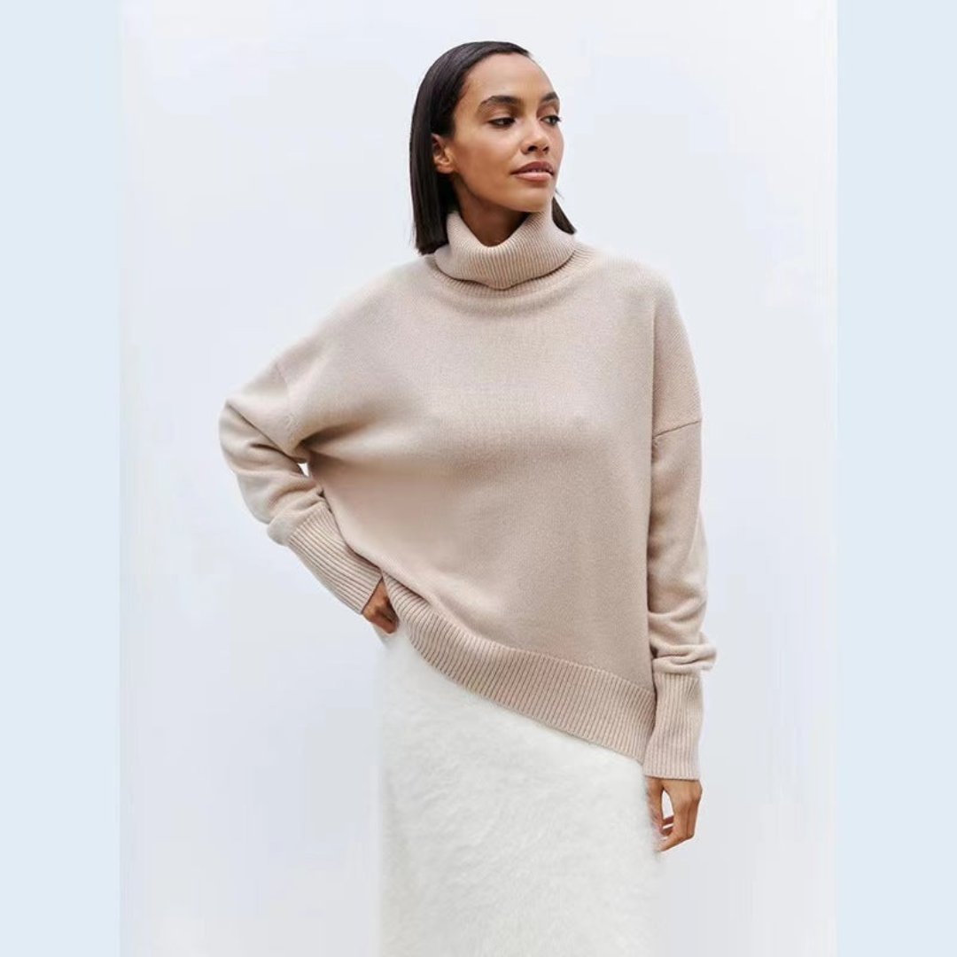 Vilonara | Pull Oversized à Col Roulé pour Femme