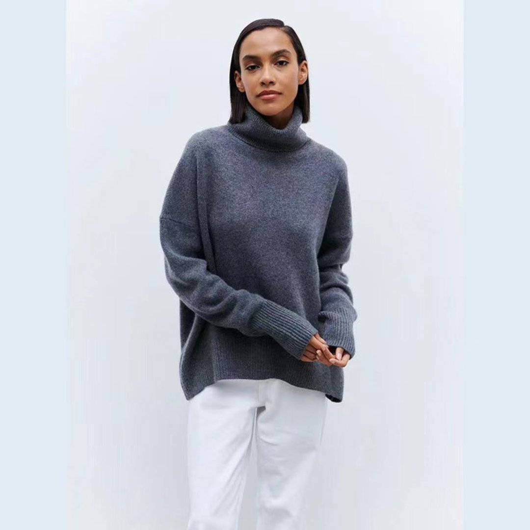 Vilonara | Pull Oversized à Col Roulé pour Femme