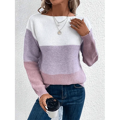 Viveline | Pull multicolore confortable et vibrant pour femme