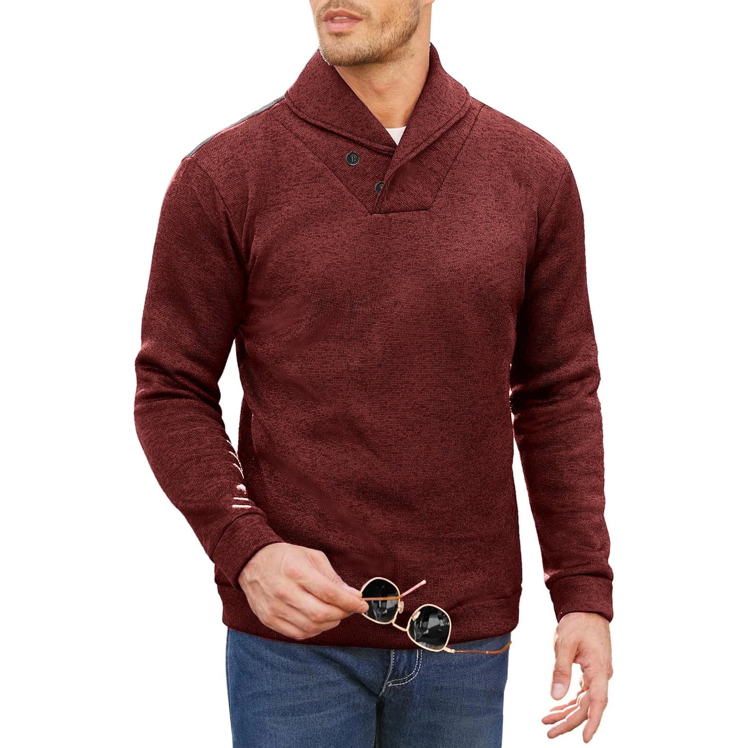 Pull Avec Col Pour Hommes