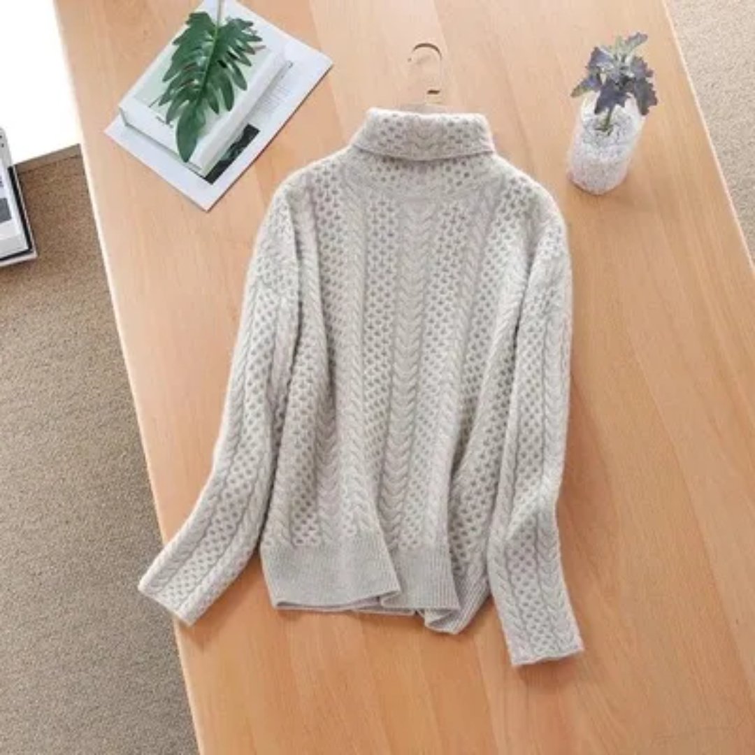 Zaylena | Pull en Tricot d'Hiver à Col Roulé – Élégance et Confort Intemporels