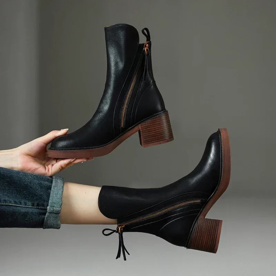 Zinvelle | Bottines élégantes à fermeture éclair pour femmes