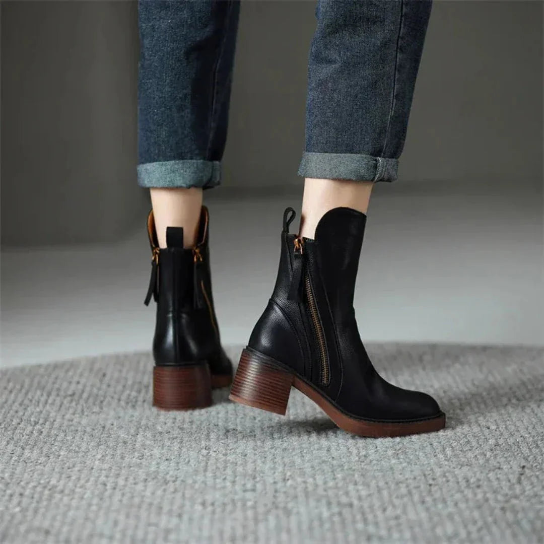 Zinvelle | Bottines élégantes à fermeture éclair pour femmes